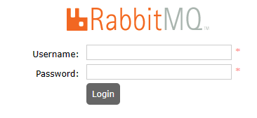 RabbitMQ Login Page