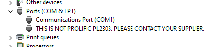 One of a Possible Error Message