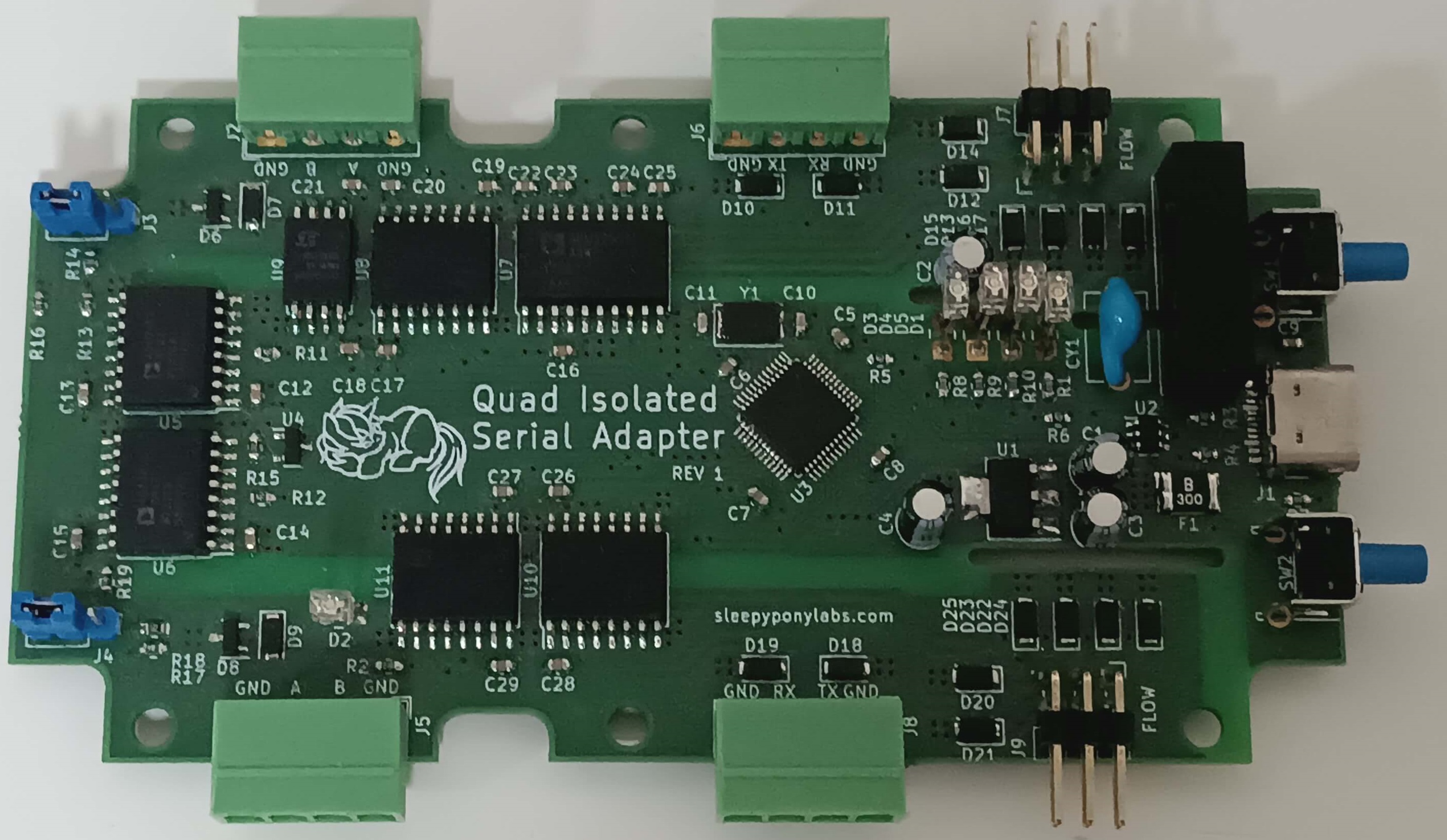 Quad Isolated Serial Adapter revision 1