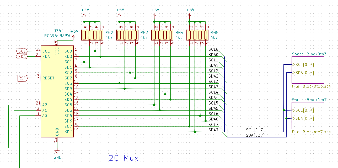 PCA9548A Circuit