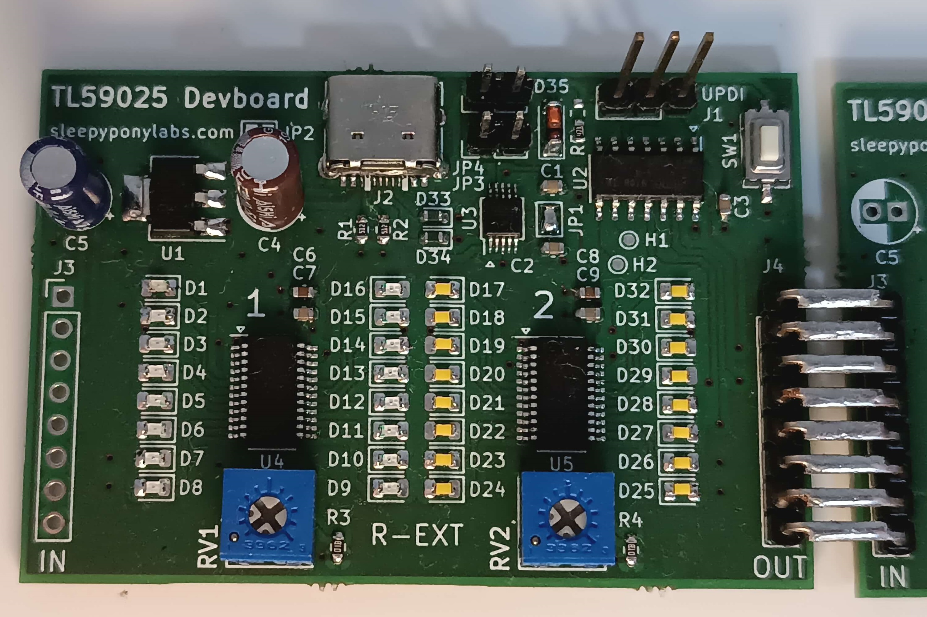 TLC59025 devboard revision 1